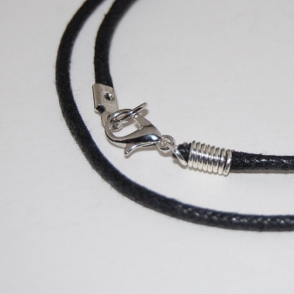 Malachite Necklace,Cord Necklace,Minimalist Necklace,Choker Necklace,Cord Choker - Picture 2 of 2